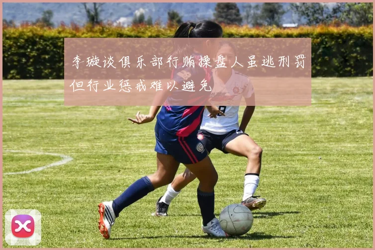李璇谈俱乐部行贿操盘人虽逃刑罚但行业惩戒难以避免